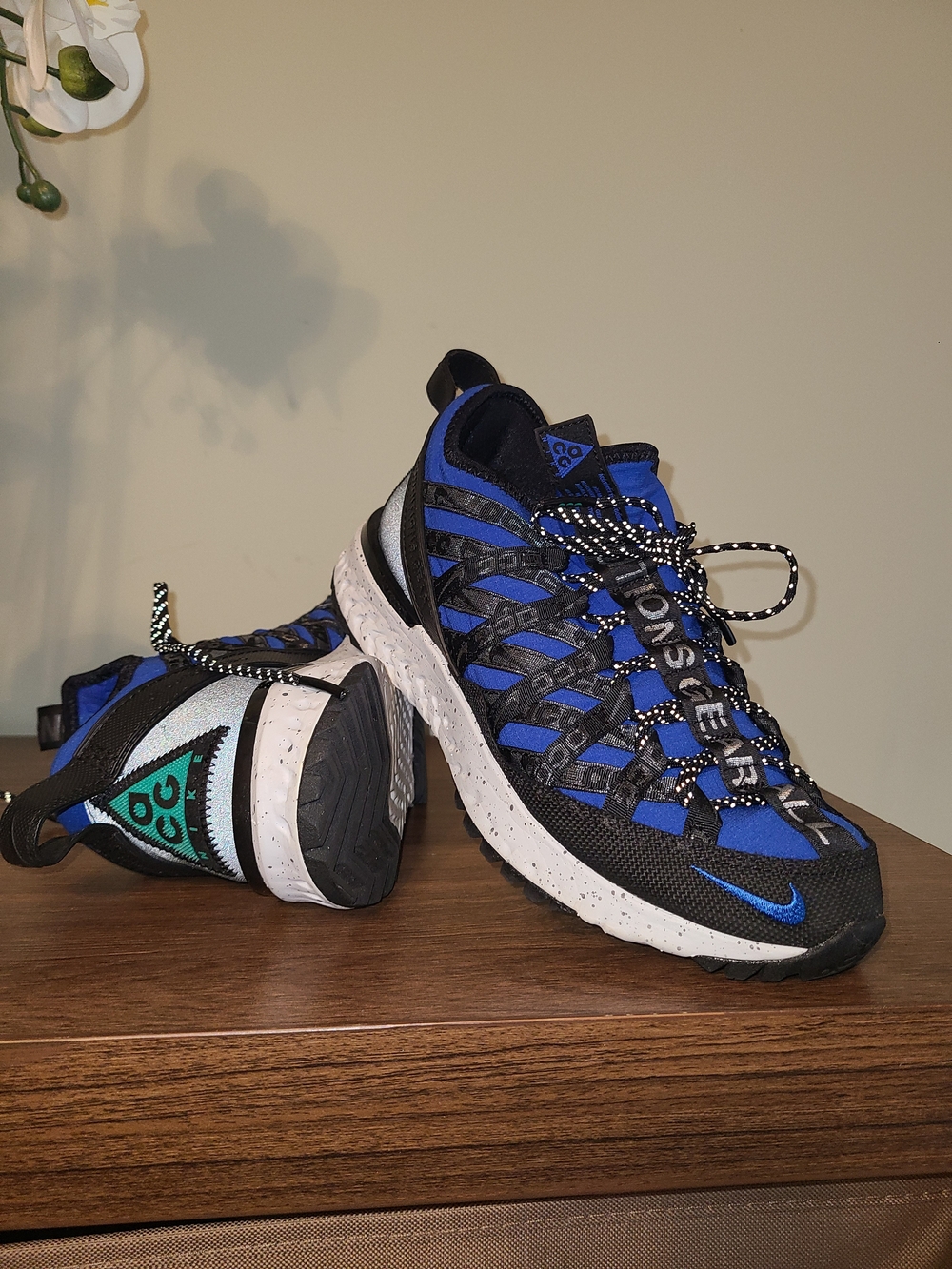 Nike Acg React Terra Gobe Men's Size 7 US BV6344-400 Blue Black Athletic Shoes